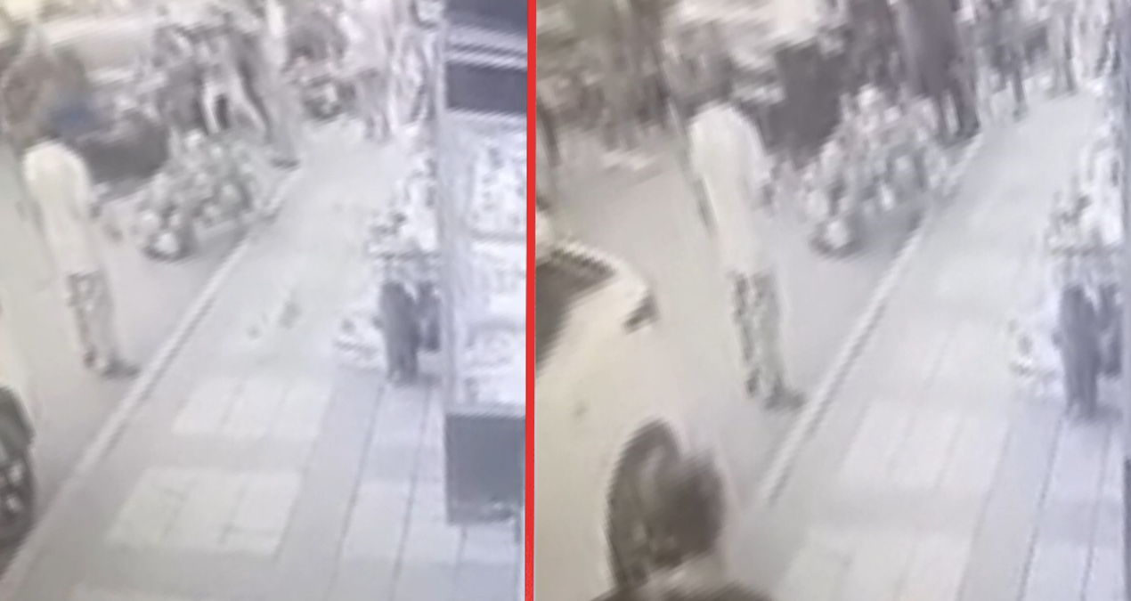 konvoydakilere tepki gosterdi engelli kizinin yaninda dovduler gQQuC3P1